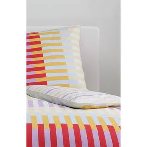 Parure de lit en satin mako Staves Coton - Multicolore - 200 x 200 cm + 2 oreillers 80 x 80 cm