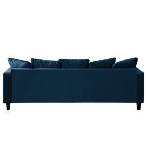 Sofa Elnora (3-Sitzer) Samt - Dunkelblau