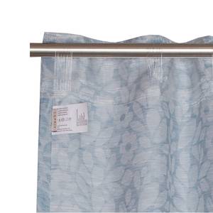 Rideau à passants Bloom Fibres synthétiques - Bleu Gris