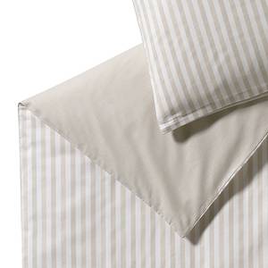 Parure de lit en renforcé Herringbone Coton - Sable - 135 x 200 cm + oreiller 80 x 80 cm