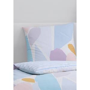 Parure de lit en satin mako Petal Coton - Multicolore - 155 x 220 cm + oreiller 80 x 80 cm