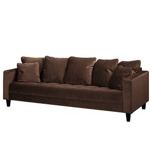 Sofa Elnora (3-Sitzer) Samt - Braun