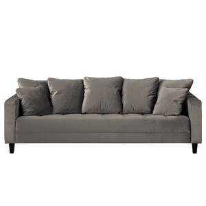 Sofa Elnora (3-Sitzer) Samt - Grau