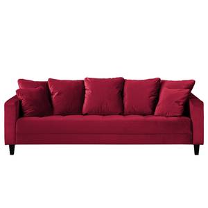 Sofa Elnora (3-Sitzer) Samt - Rot
