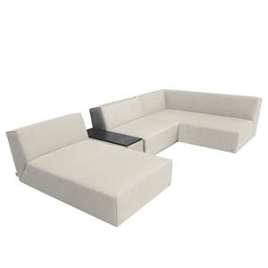 Canapé panoramique Elements III Tissu TBO : 39 powder grey - Avec fonction couchage