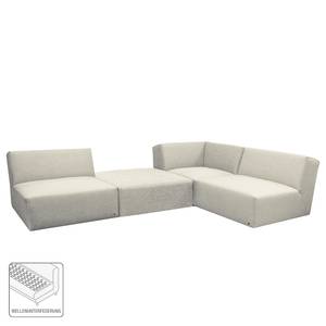 Ecksofa Elements IX Webstoff - Stoff TBO: 39 powder grey