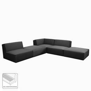 Ecksofa Elements VIII Webstoff - Stoff TBO: 9 anthrazite