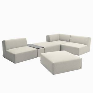 Ecksofa Elements XI Webstoff - Stoff TBO: 39 powder grey