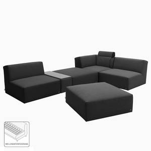 Ecksofa Elements XII Webstoff - Stoff TBO: 9 anthrazite