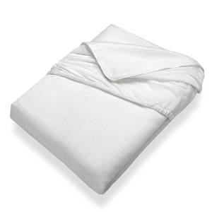 Drap-housse Kalmuck Coton - Blanc - 90 x 200 cm