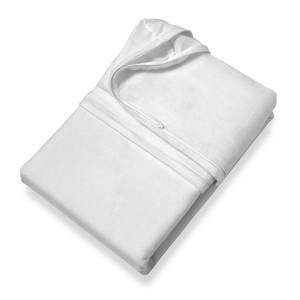 Matratzenvollschutzbezug Allergo Baumwollstoff - Weiß - 100 x 200 cm