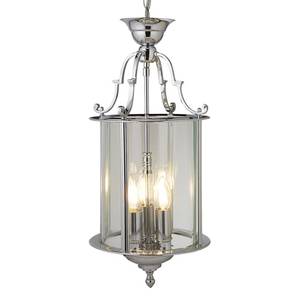 Suspension Lanterns III Verre transparent / Acier - 3 ampoules