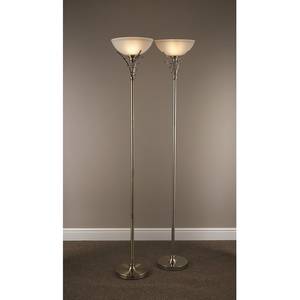 Lampadaire Linea Verre satiné / Acier - 1 ampoule