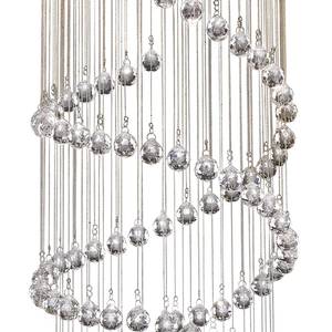 Suspension Hallway I Verre cristallin / Acier - 5 ampoules