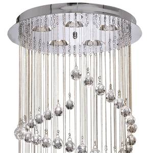 Suspension Hallway I Verre cristallin / Acier - 5 ampoules