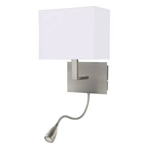 Wandlamp Wall textielmix/staal - 1 lichtbron