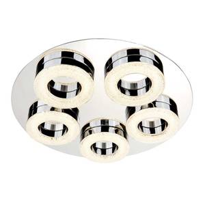 LED-plafondlamp Polo plexiglas/roestvrij staal - 5 lichtbronnen