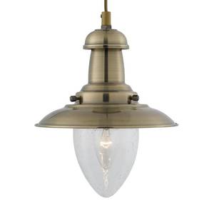 Hanglamp Fisherman transparant glas/staal - 1 lichtbron