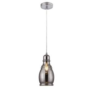 Hanglamp Olsson rookglas/staal - 1 lichtbron
