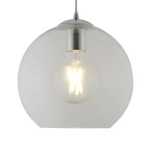 Hanglamp Balls I transparant glas/staal - 1 lichtbron - Wit