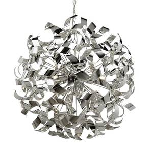 Hanglamp Curls staal - 6 lichtbronnen