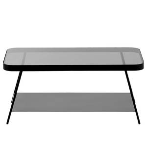 Table basse Kisko Verre / Métal - Gris / Noir