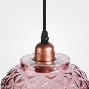 Hanglamp Vila glas/ijzer - 1 lichtbron - Roze