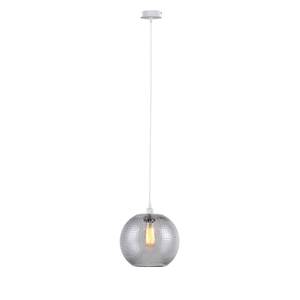 Suspension Saturn I Verre / Fer - 1 ampoule - Gris