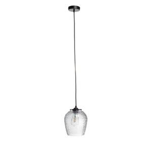 Hanglamp Riva glas/ijzer - 1 lichtbron - Grijs