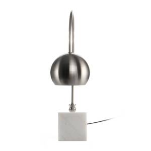 Tafellamp Bella ijzer/marmer - 1 lichtbron - Zilver