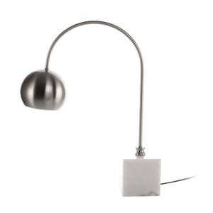 Tafellamp Bella ijzer/marmer - 1 lichtbron - Zilver