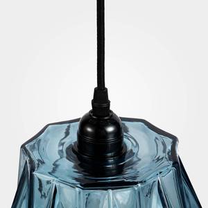 Suspension Aurea Verre / Fer - 1 ampoule - Bleu