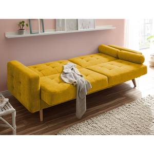 Canapé convertible Borsh Microfibre - Microfibre Ranu: Jaune moutarde