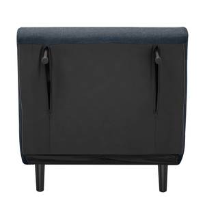 Fauteuil convertible Elands hêtre noir Tissu Nims: Bleu jean