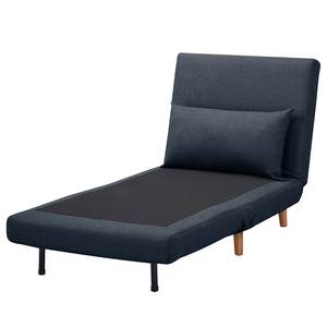 Fauteuil convertible ELANDS Tissu - Tissu Nims: Bleu jean - Beige