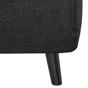 Fauteuil convertible Elands hêtre noir Tissu Nims: Gris foncé