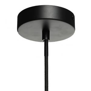 Hanglamp Corona glas/ijzer - 1 lichtbron - Grijs