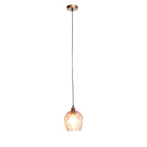 Hanglamp Mono glas/ijzer - 1 lichtbron - Roze
