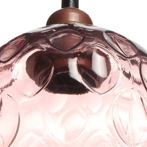 Pendelleuchte Mono Glas / Eisen - 1-flammig - Pink