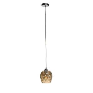 Hanglamp Mono glas/ijzer - 1 lichtbron - Bruin