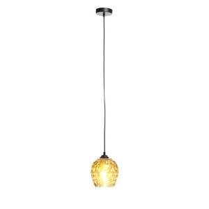 Hanglamp Mono glas/ijzer - 1 lichtbron - Bruin