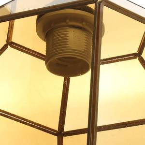 Hanglamp Terias glas/ijzer - 1 lichtbron - Geel