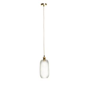 Hanglamp Irina glas/ijzer - 1 lichtbron