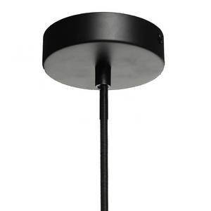 Hanglamp Irina glas/ijzer - 1 lichtbron - Grijs