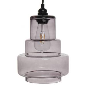 Hanglamp Evy glas/ijzer - 1 lichtbron - Grijs
