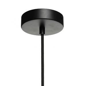 Hanglamp Evy glas/ijzer - 1 lichtbron - Grijs