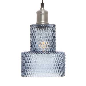 Hanglamp Mona glas/ijzer - 1 lichtbron - Blauw