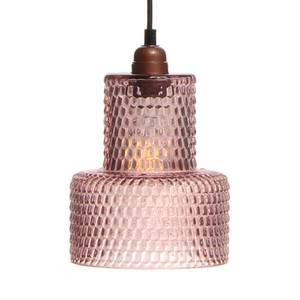 Pendelleuchte Mona Glas / Eisen - 1-flammig - Pink