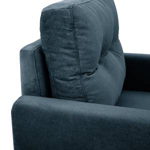 Fauteuil Koski I geweven stof - Geweven stof Lito: Marineblauw