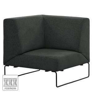 Fauteuil Litti II geweven stof - Geweven stof Nere: Zwart